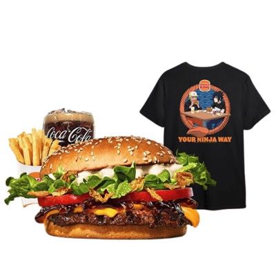 🥷 Ninjas aufgepasst ➡️ Naruto Whopper, Tortilla oder Chicken Burger 🍔 bei Burger King mit Naruto-T-Shirt