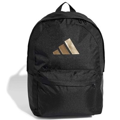 🎒 adidas Unisex Classic 3bars Rucksack in Schwarz-Gold für 17,99€ (statt 25€)