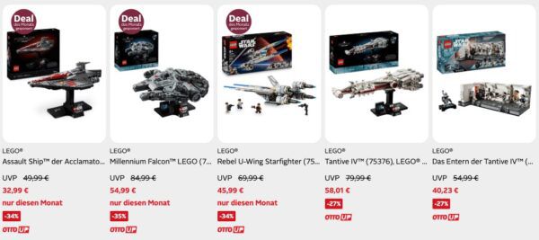🧱 LEGO Star Wars 75405 Home One Starcruiser ⭐ für 39,99€ (statt 50€)