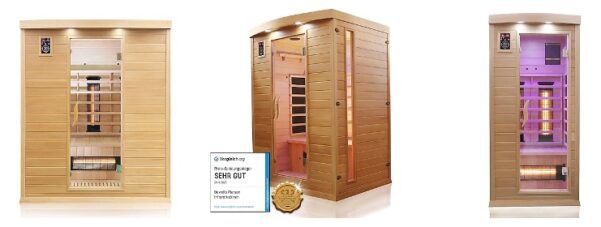 ☀️ Dewello Infrarotsauna Kabinen in vielen Größen ➡️ ab 1.187€ (statt 1.349€)