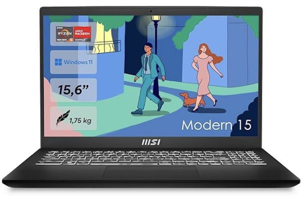 🔝💻 MSI Modern 15 Lifestyle & Business Laptop mit 15,6 Zoll & 16/512GB für 399€ (statt 500€)
