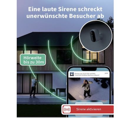 4er Set Arlo Essential 2 HD Akku Überwachungskamera für 180€ (statt 280€)