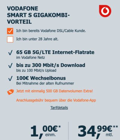 🎮 Playstation 5 Pro (2TB) für 1€ + Vodafone 50GB für 39,99€ mtl. ➡️ 100€ Bonus + 50€ Amazon