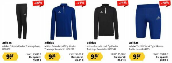⚽ adidas Neuheiten Sale bis  79% Sale ab 3,99€ + 5€ Extra Rabatt ab 60€