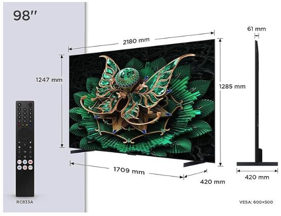 📺 98 Zoll TCL 98C7K QD-Mini LED Fernseher für 1.999€ (statt 2.448€) 📺 98 Zoll TCL 98C7K QD Mini LED Fernseher für 1.999€ (statt 2.448€)
