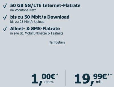 📱Google Pixel 9a für 1€ + Vodafone Allnet 50GB für 19,99€ mtl. + 80€ Amazon