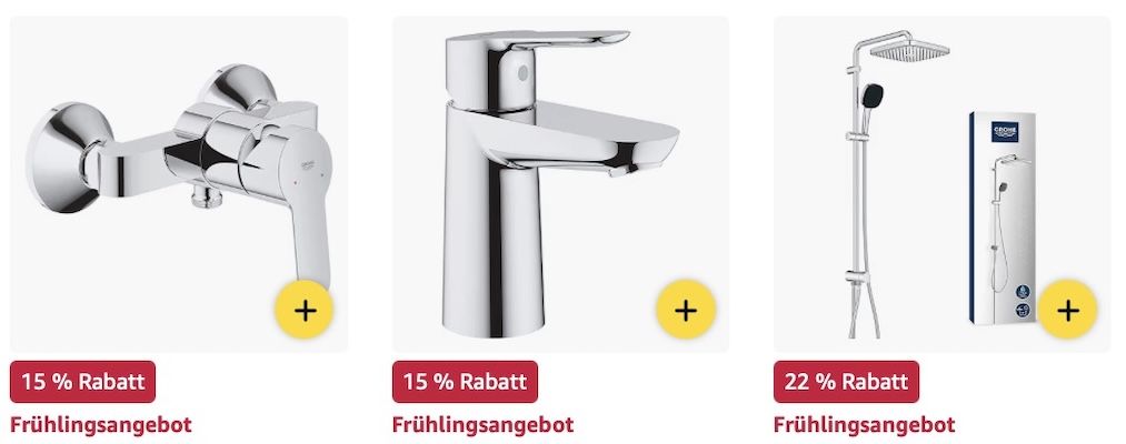 🔝🚰🛁 Amazon: GROHE Frühlings Deals für Küche und Bad – z.B. Solido 5 in 1 WC Set für 399€ (statt 470€)