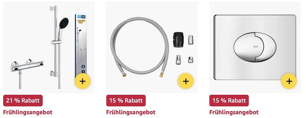 🔝🚰🛁 Amazon: GROHE Frühlings Deals für Küche und Bad – z.B. Solido 5 in 1 WC Set für 399€ (statt 470€)