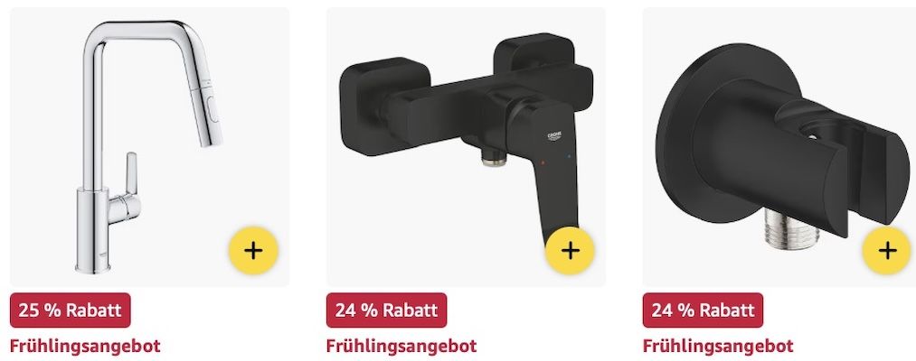 🔝🚰🛁 Amazon: GROHE Frühlings Deals für Küche und Bad – z.B. Solido 5 in 1 WC Set für 399€ (statt 470€)