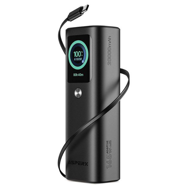 🔋 AsperX 20.000mAh Powerbank mit 2x PD 100W für 49,99€ (statt 70€)