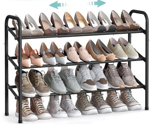 👟 SONGMICS verstellbares Metallschuhregal mit 3 Ebenen für 17,99€ (statt 26€)