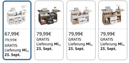 📚 Vasagle Couchtisch mit aufklappbaren Tischplatten für 54,99€ (statt 68€) - viele Designs 📚 Vasagle Couchtisch mit aufklappbaren Tischplatten für 54,99€ (statt 68€) viele Designs