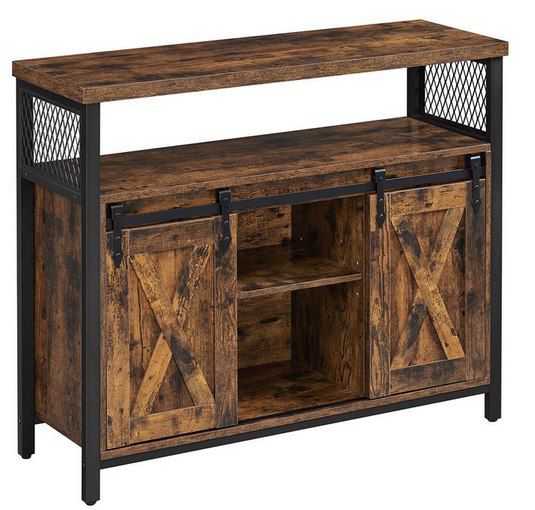 VASAGLE Sideboard / Küchenschrank mit 2 Schiebetüren für 69,99€ (statt 93€)