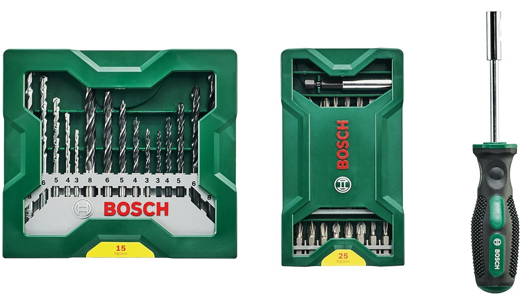 Bosch Mini X Line 42 Teile: Bits Bohrer & Schraubendreher für 13,30€ (statt 19€)