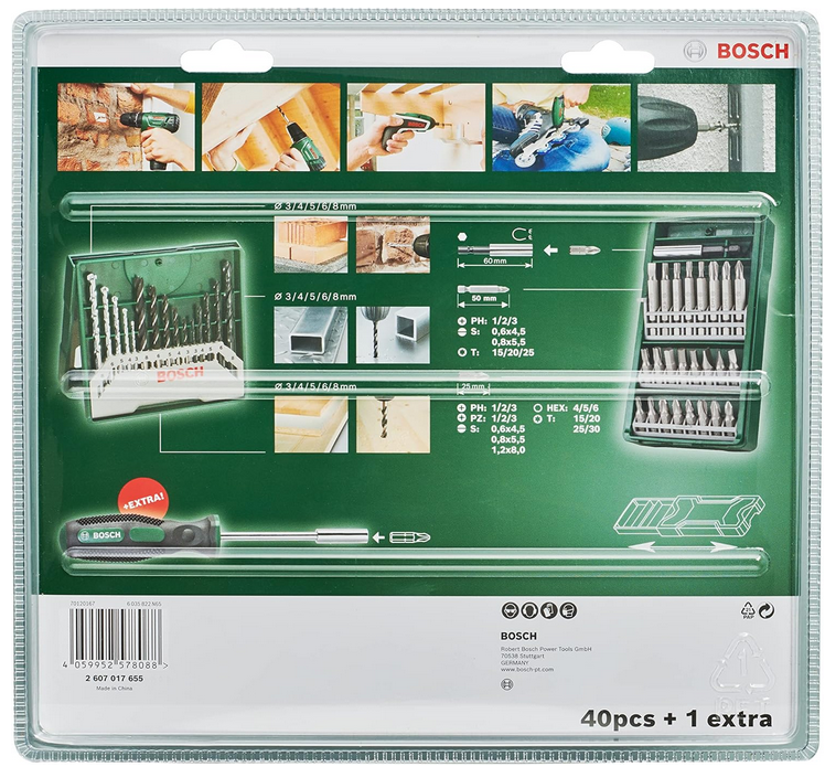 Bosch Mini X Line 42 Teile: Bits Bohrer & Schraubendreher für 13,30€ (statt 19€)