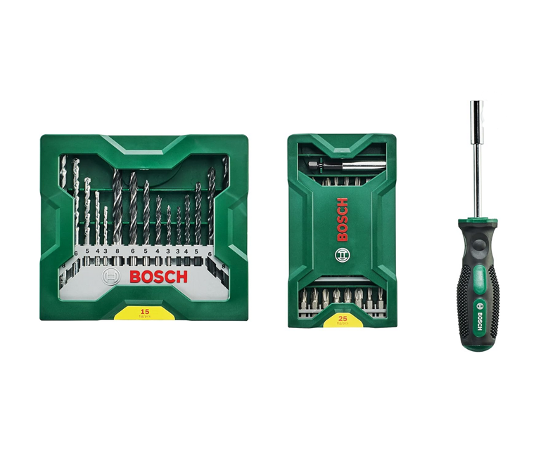 Bosch Mini X-Line 42 Teile: Bits Bohrer & Schraubendreher für 13,30€ (statt 19€)