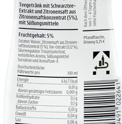 12x Valensina IceTea Zitrone Zero je 0,5l ab nur 9,13€ (statt 15€)