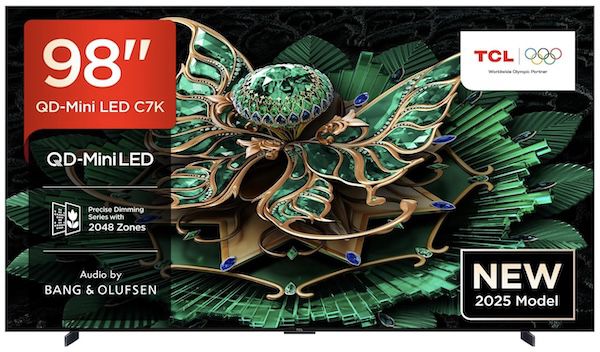 📺 98 Zoll TCL 98C7K QD Mini LED Fernseher für 2.199€ (statt 2.799€)