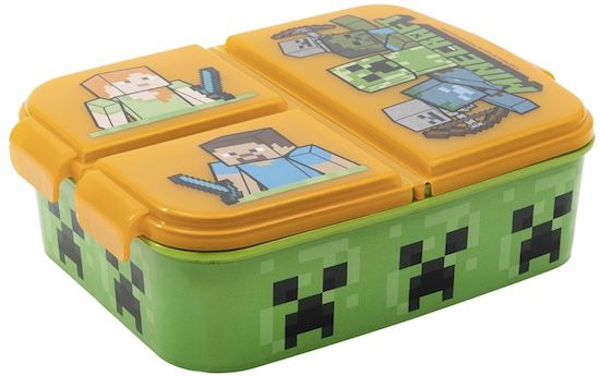 🥪 Stor Minecraft Sandwichbox mit 3 Fächern ab 7,99€ (statt 13€)