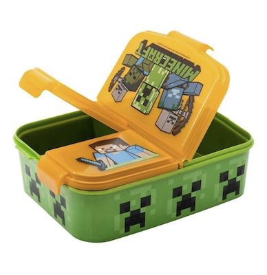 🥪 Stor Minecraft Sandwichbox mit 3 Fächern ab 7,99€ (statt 13€)