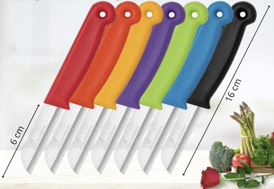 🍴 7x Schwertkrone Allzweck Schälmesser Solingen mit 6cm Klinge für 8,99€ (statt 15€)