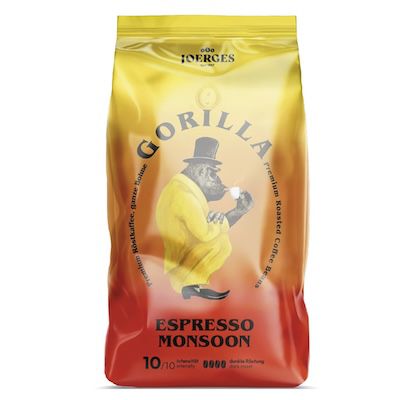 ☕️ 1 kg Gorilla Surf Espresso Monsoon ganze Bohnen für 17,34€ (statt 26€)
