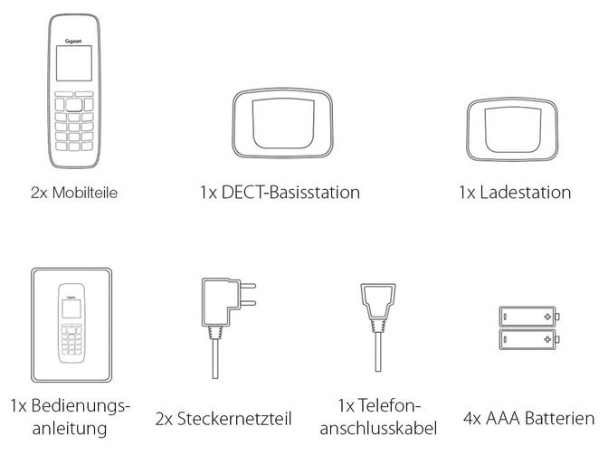 ☎️ Gigaset Comfort 520A Duo DECT Telefone mit Anrufbeantworter für 84,99€ (statt 108€)