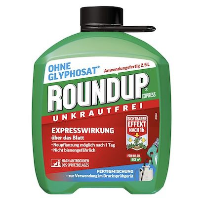 🏡 2,5L Roundup Express Unkrautfrei Fertigmischung für 16,30€ (statt 24€)