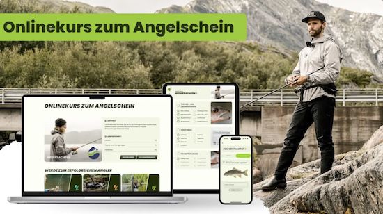 🎣 Fishing King: Online zum Angelschein mit 30% Rabatt + 🔥 GRATIS Expertenkurse (Wert 100€)