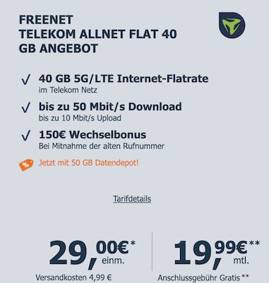 🛴 Xiaomi Scooter Elite für 29€ + Telekom 40GB Allnet für 19,99€ mtl + 150€ Bonus