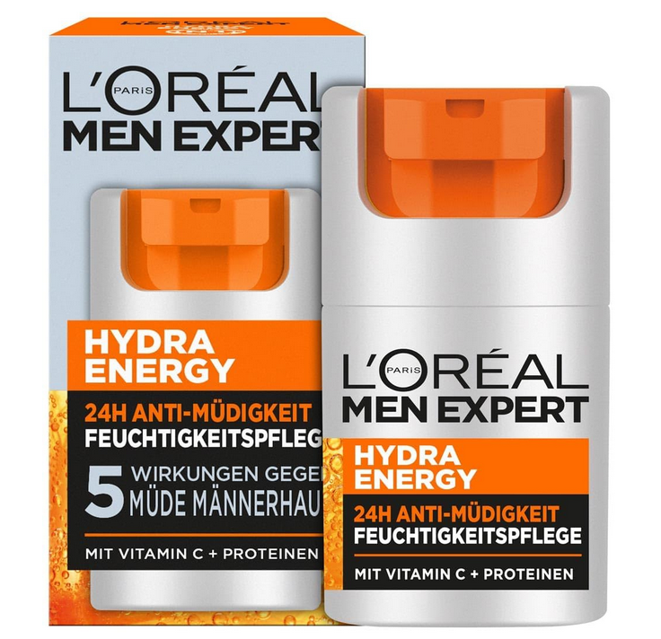 🌧️L’Oréal Men Expert Hydra Energy Gesichtspflege gegen müde Herren Haut 50ml ab 5,14€ (statt 13€)