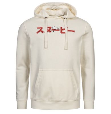 Die Peanuts Logo Japan Herren Hoodie für 19,98€ (statt 35€)