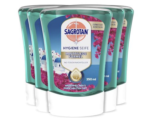 🧴 5x Sagrotan No Touch Nachfüller Floral Coast Limited Edition für 10,79€ (statt 17€)