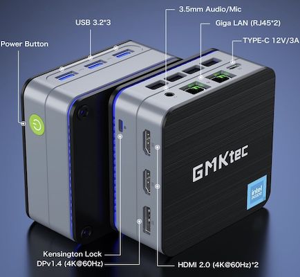 GMKtec G2 Mini PC mit N100 + 512GB für 105,99€ (statt 169€)