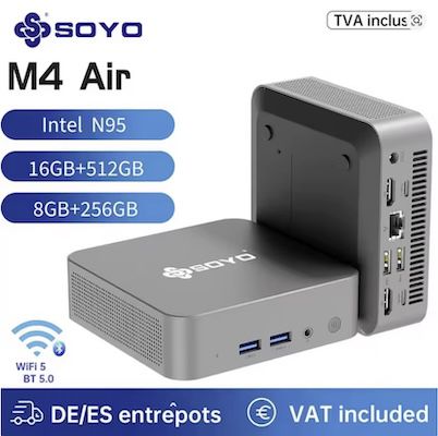 Soyo M4 Air Mini-PC mit 512GB für 85€ (statt 122€)