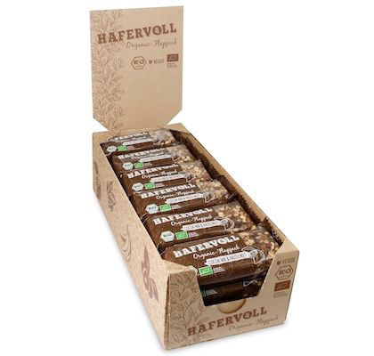 🌰 18x HAFERVOLL Organic Flapjack Cacoa Nib & Hazelnut (je 60g) für 12,51€ (statt 29€)