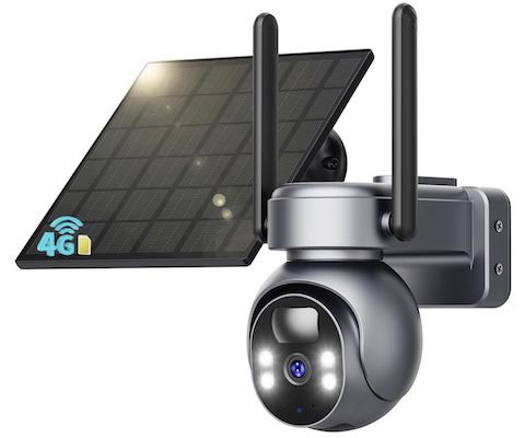 Sehmua 4G Überwachungskamera inkl. Solarpanel + Personenerkennung für 35,59€ (statt 40€)