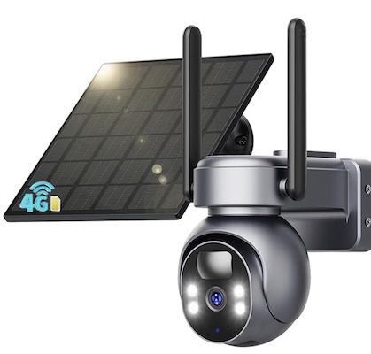 Sehmua 4G Überwachungskamera inkl. Solarpanel + Personenerkennung für 35,59€ (statt 40€)