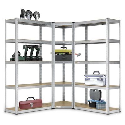 🏋 Juskys 3er Regalsystem 1x Corner + 2x Basic inkl. 15 Böden für 63,74€ (statt 90€)
