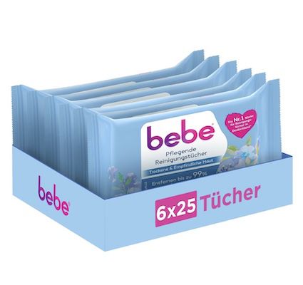 🧻 6x 25er Pack bebe Pflegende Reinigungstücher mit Kokoswasser für 10€ (statt 15€)