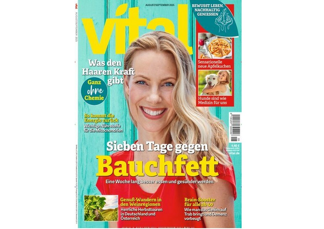 6 Ausgaben „vital“ GRATIS + 6,95€ Versandkosten (statt 28€)