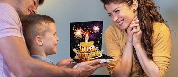 🎶🎈 Hofeny Geburtstagskarte mit Musik und Licht für 5,99€ (statt 8€)