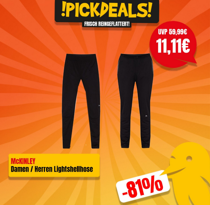 McKinley MCK Xander II Herren & Damen Outdoor Sporthose für je 16,10€ (statt 51€)