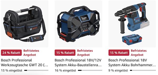 🛠️👷 Bosch Professional Werkzeug bis 51% reduziert   z.B. ProCORE 18V 5,5Ah für 83,99€ (statt 99€)