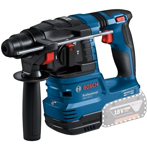 Bosch Pro GBH 18V-22 Akku Bohrhammer 18V Solo für 139,99€ (statt 161€)