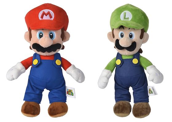 🍄 Super Mario & Luigi Plüschfigur, 30cm für je 9,99€ (statt 15€)