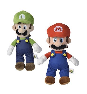 🍄 Super Mario & Luigi Plüschfigur, 30cm für je 9,99€ (statt 15€)