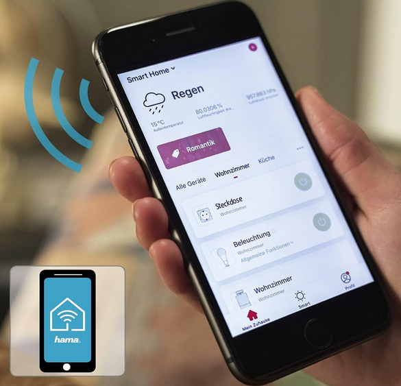 🔌Hama HomeKit WLan Steckdose Sprachsteuerung für 7,75€ (statt 15€)