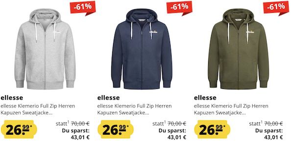 🔥 SportSpar: ellesse Herbst Neuheiten ab 19,99€ + 5€ Gutschein ab 60€
