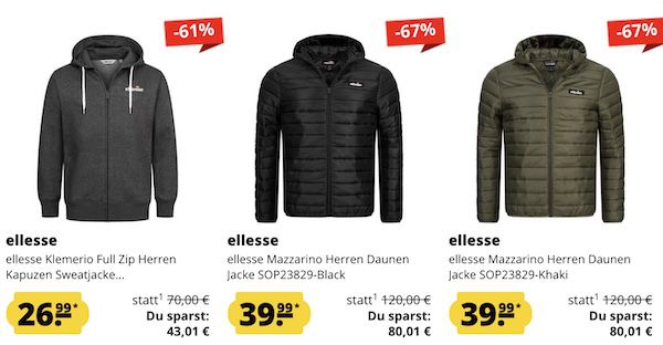 🔥 SportSpar: ellesse Herbst-Neuheiten ab 19,99€ + 5€ Gutschein ab 60€ 🔥 SportSpar: ellesse Herbst Neuheiten ab 19,99€ + 5€ Gutschein ab 60€